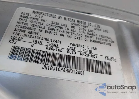 2017 Nissan Rogue Sport Sl from USA, damaged, VIN JN1BJ1CP4HW012491